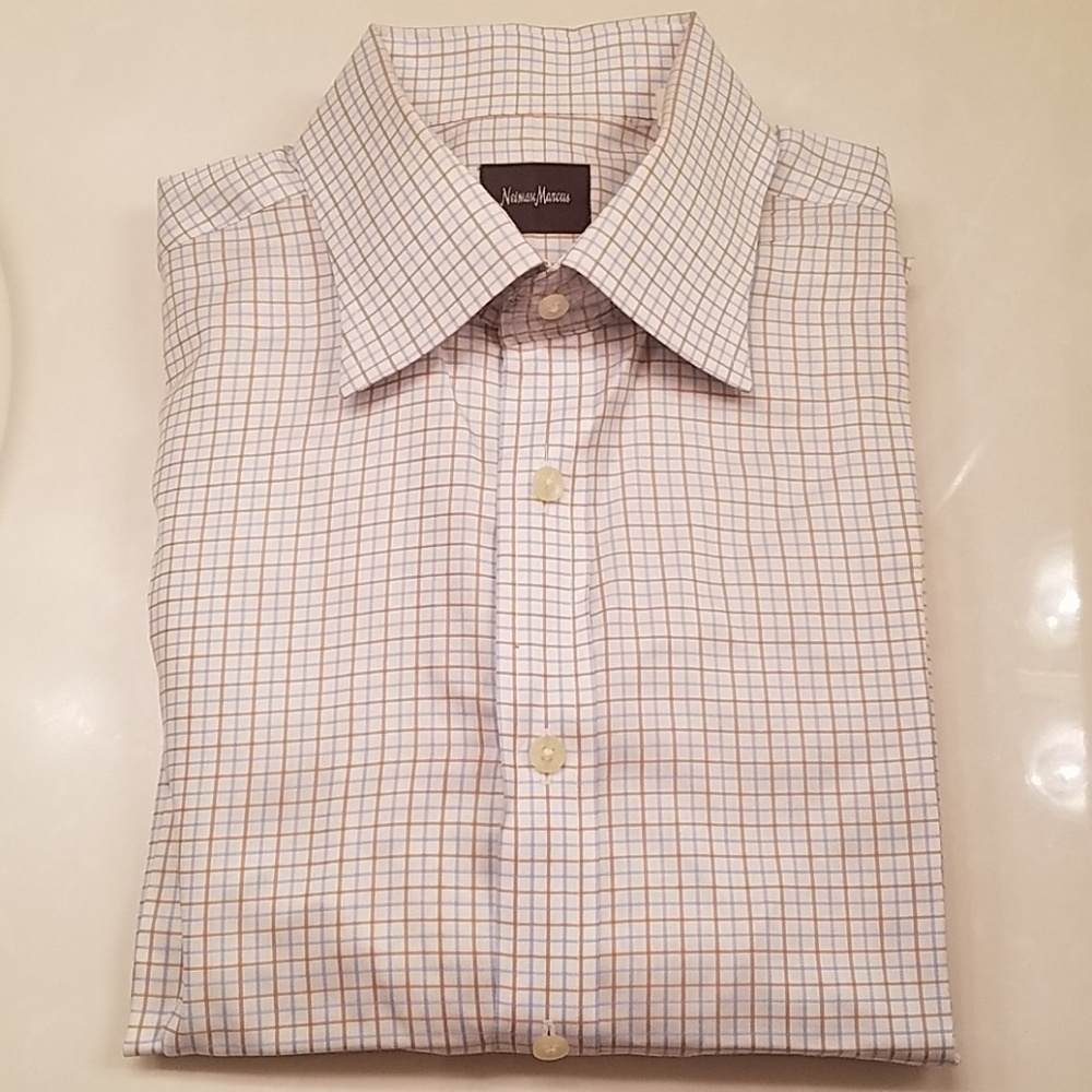 Neiman Marcus White with Blue & Brown Box